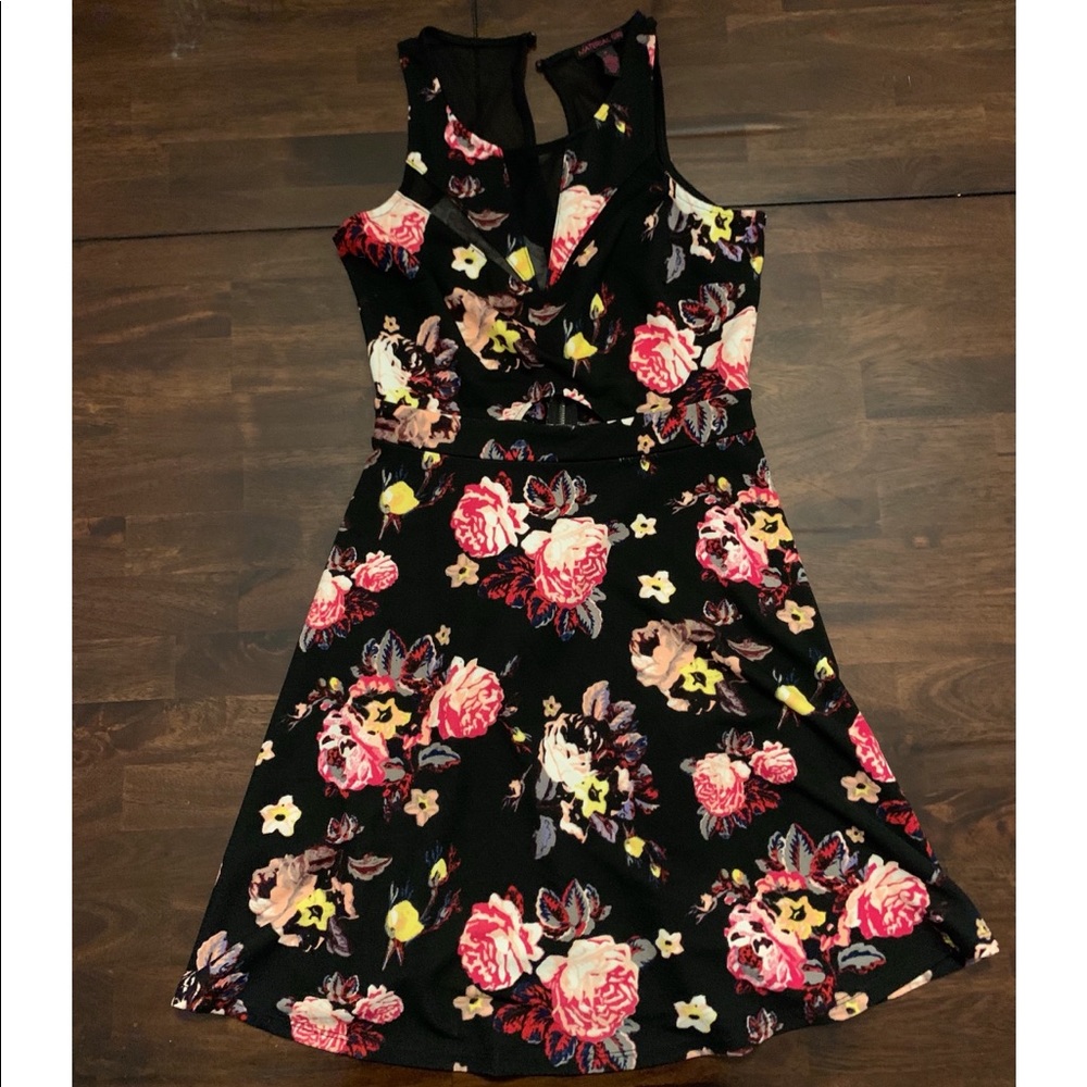 Material Girl Floral Dress